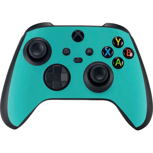 Aqua Blue Blue Solid Xbox Series X Bundle Skin